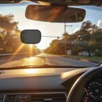 Car Window Shades, 2 PCS Miniature semi-Transparent Static Cling Car Visor Shade for Windshield&Side Windows, Reduces Glare & Blocks UV Rays, Car Travel Essential