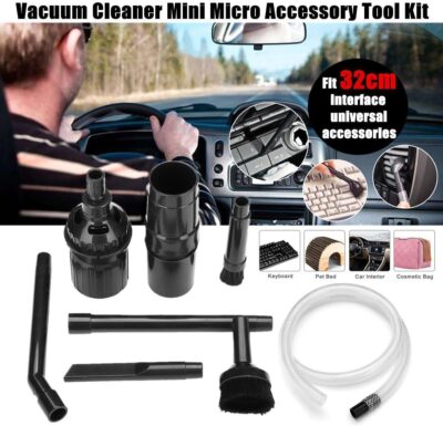 9pcs/Set Universal Vacuum Cleaner Attachments Accessories,Micro Vacuum Attachments for Car Detailing,Mini Micro Tool Car Vehicle Cleaning Kit Shop Vac - Image 3
