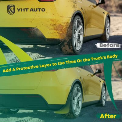 YHTAUTO Mud Flaps Splash Guards Fits Ford Escape 2013-2019 Sport Utility (Without Running Board), Mudguards Mudflaps Accessories for Cars Wheel Protector with Hardware Kit, Front & Rear 4Pcs Set - Image 5