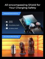 AINOPE 90W for Phone 17/16/15 Pro Max Car Charger USB C Fast Chage, [Mini&Metal] Invisible Cigarette Lighter Adapter with 3FT USB C to C Cable for iPhone 17/17 Pro/17e/16/15 Pro Max/Plus/16e, Kids - Image 5