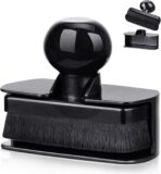 BABYSHEEP Car Tire Shine Applicator,Large Vegan Tire Shine Brush - Automotive Tire Dressing Applicator Brush with Storage Stand for Tire Detailing & Car Wash Kit, Black, 3.6 Inch Length (Black)