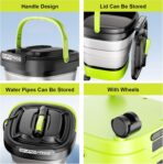 Portable Cordless Pressure Washer with Foldable 12L Water Tank, 4-in-1 Nozzles, Long-Lasting Battery, Perfect for RV, Camping Gear, Car Detailing and Pet Friendly Cleaning - Image 8