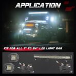 Wiring Harness, OFFROADTOWN 2 Lead Heavy Duty Wiring Harness Kit for Fog Lights LED Work Light bar LED Pods 12V 40A Fuse Relay Rocker Switch Relay for Trucks ATV UTV Boat - Image 6