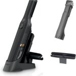 Shark WANDVAC Cordless Hand Vac, Lightweight, Versatile and Portable at 1.4 lbs., Powerful Suction for Pet Hair, Charging Dock, One-Touch Empty for Car & Home, Duster Crevice Tool, Black, WV201BK