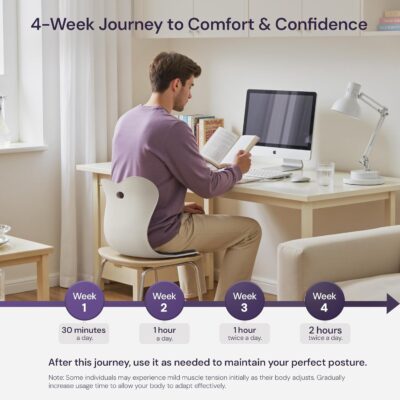 CabSupport Ergonomic Lumbar Support Seat Cushion M1 Plus - Posture Correction Spineseat for Office Chair, Car, Home with Breathable Memory Foam - Image 6