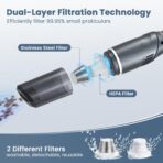 Cordless Car Vacuum Cleaner - Portable Handheld Vacuum with 90° Adjustable Handle,120W / 15000Pa Rechargeable Mini Dust Buster for Cars,Carpets and Pet Hair - Image 5