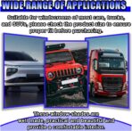 Car Windshield Sun Shade, Foldable Automotive Front Window Heat Blocking Sun Shield, Universal Reflective Vehicle Interior Protective Cover for Car, SUV, Truck (65×36 inch) - Image 6