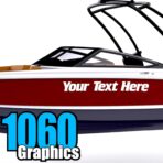 Custom Vinyl Boat Numbers & Letters (Two Decals) Marine Lettering Stickers - Image 2