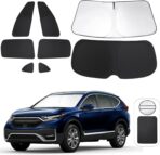 TINGLU Window Shades for Honda CR-V CRV 2017-2022 Accessories Car Side Full Windows Rear Triangular Windshield Sun Shade Sun UV Rays & Privacy Protection for Camping,Napping,and Relaxing 8PCS