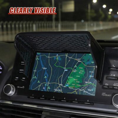 Craedli Car Navigation GPS Sunshade Hood, Adjustable Car Display Screen Sun Shade Visor for Safety Driving, Universal Auto Interior Dashboard Anti-Glare Cover Shield for Cars, Trucks, SUVs(6.3-10.2IN) - Image 4