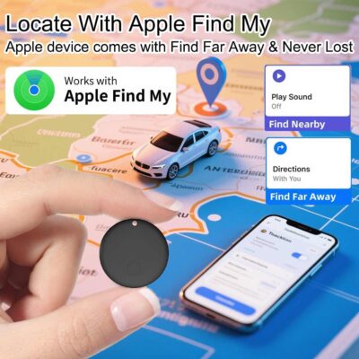 Mini GPS Tracker for Vehicles, Hidden Tracking Device for Vehicles, Car Tracker No Subscription Work with Find My (iOS Only), Vehicle Tracker with Audio for Kids, Dogs, Key, Luggage, Bag (2) - Image 3