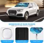 Sun Shade for Car Windshield, Foldable Universal Car Windshield Upgrade Sunshade Enhanced UV Rays - Image 4