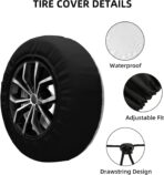 Spare Tire Cover for RV Camper Camping Rules, Weatherproof Universal Wheel Cover for RV Travel Trailer Camper Truck 15inch - Image 4
