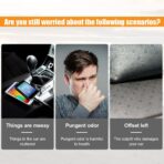 Car Dashboard Anti-Slip Mat, 10.6"×5.9" Universal Car Dash Sticky Rubber Mat, Multifunctional Non-Slip Adhesive Pad Auto Dash Gripping Mat for Cell Phones, Keys, Coins, Sunglasses (Car Textures) - Image 3