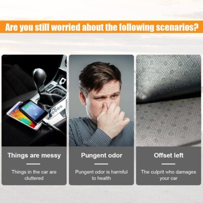 Car Dashboard Anti-Slip Mat, 10.6"×5.9" Universal Car Dash Sticky Rubber Mat, Multifunctional Non-Slip Adhesive Pad Auto Dash Gripping Mat for Cell Phones, Keys, Coins, Sunglasses (Car Textures) - Image 3