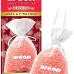 AREON Pearls I Car & Home Hanging Air Freshener I Quality Perfume I Apple & Cinnamon (Pack of 3)