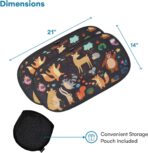 Enovoe Car Window Shades (4 Pack) - Sun Shade Blocker for Baby & Children, Cling Windows Cover, Glare Shield and UV Rays Protection, Side Window Screens for SUV, Mesh Car Windows Shade (21"x14") - Image 3