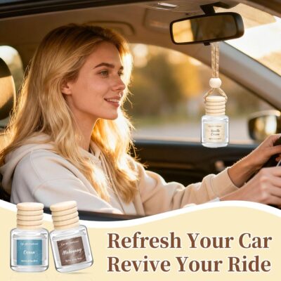 6 Pack Car Air Freshener - Mothers Day Gift for Her, Hanging Air Freshener Essential Oil Diffuser, Romantic Car Scents Cute Auto Decor Birthday Gifts for Women/Men - Image 6