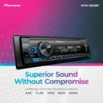Pioneer MVH-S322BT Bluetooth Car Stereo with USB/AUX Inputs, Smartphone Connectivity, Pioneer Smart Snyc, and Hands-Free Calling for Enhanced in-Car Audio Experience - Image 6
