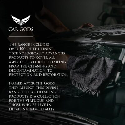 Car Gods 8 Piece Car Cleaning Detailing Kit - Shampoo - Carnauba Wax - Wheel Cleaner - Shine Detailer - Fallout Eliminator - Tyre Serum - Interior Detailer - Glass Cleaner - Image 8