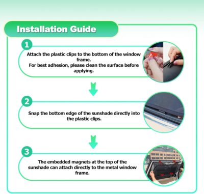 Car Window Shades for 2011-2023 4Runner - Rear Side Window Sun Shade for Baby, Breathable Mesh Car Privacy Window Covers, UV Protection & Heat Insulation for Road Trips Napping Camping (2 PCS) - Image 5