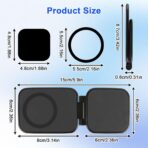 Magnetic Phone Holder for Car, Ultra Thin 3.5mm Foldable Car Phone Holder Mount, 270° Anti-Shake Phone Cradle Compatible with iPhone 17/16/15 & Android, Strong Vhb Adhesive for Laptop/Tablet/Home - Image 5