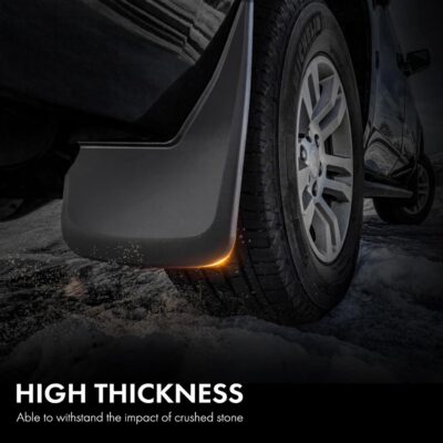 A-Premium Mud Flaps Compatible with Chevrolet Tahoe, Suburban & GMC Yukon, Yukon XL, 2021 2022 2023, No Drilling Required Mud Guards with Hardware Accessories, Set of 4 Front and Rear - Image 4