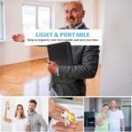 Portable Key Organizer Case 24 Hooks Waterproof & Fireproof, Key Binder Storage Box Bag for Estate Sales, Hotel Executives, Landlord, Car Rental (Black, 24) - Image 3