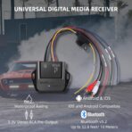 CAR Bluetooth 5.2 Receiver – aptX Adaptive, aptX HD, AAC, SBC – 12V/24V Compatible, Remote Trigger, Stereo RCA Output – Wireless A2DP Adapter for Car, Truck, Marine, Powersport Audio Systems - Image 5