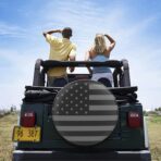 Spare Tire Cover for RV Trailer, Waterproof Leather Wheel Cover with American USA Flag, Camper Spare Tire Cover Fit for Jeep Wrangler Rv SUV Truck Travel Trailer 16" - Image 7