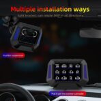 AZIJYV Obd2 Gauge Display P21, Heads Up Display for Cars, Displaying Multiple Functions, Speedometer, Slope Meter, Digital Speedometer for car Suitable for After 2009 - Image 9