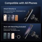 SYNCWIRE for MagSafe Car Mount, Flexible Rotation Magnetic Phone Holder for Car Vent, Hands Free Car Air Vent Phone Holder Clip Universal Compatible with iPhone 17 Pro Max 16 15 14 13 12 MagSafe Case - Image 6