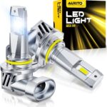 AUXITO 9005 HB3 LED Bulbs, 50000LM Ultra-Bright, Plug N Play, 50000Hrs Long Lifespan, No Flicker, 99% Compatibility, Pack of 2