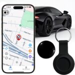 GPS Tracker for Vehicles, No Subscription Location Tracking Device, No SIM Card Required, No Monthly Fee, Magnetic GPS Tracker for Car, Kids’ Belongings, Pets, Elderly Items