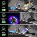 USB C Car Charger 3 Pack, Bangfun 4-Port 65W Dual 12V USB-C & USB A Car Charger Power Adapter QC+PD 3.0 Fast Charging Cigarette Lighter Plug for iPhone 16/15/14/13/11 Pro,Samsung S24,Android(Black) - Image 4
