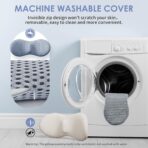 Lumbar Support Pillow, Back Pillow for Low Back Pain Relief, Ergonomic Streamline Car Seat, Office Chair, Recliner and Bed (Gray) - Image 7