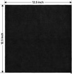 HOMEXCEL Black Microfiber Cleaning Cloth 6 Pack, 12.5 x 12.5 inch Microfiber Towels for Cars, Ultra Absorbent Car Washing Cloth, Lint Free Streak Free Cleaning Rags for Car, Kitchen, and Window - Image 7