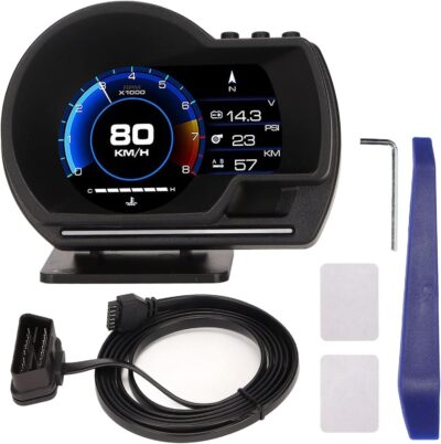 OBD Smart Gauge Display LCD Dual System for Cars - Upgraded HUD, LED Ambient Lighting, Multiple Displays, More Adaptable, Safer Driving with 10 OBD2 Protocols - Image 9