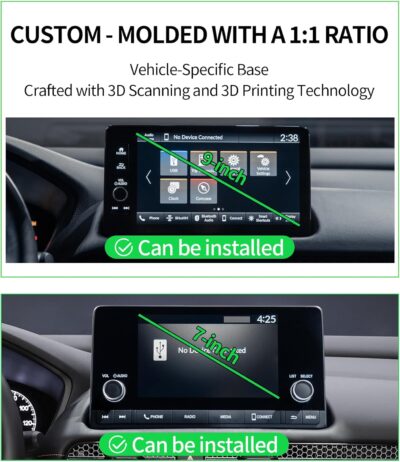 MaserWeller Car Phone Holder for Honda HR-V HRV 2023-2026 Accessories/CR-V CRV 2023 2024 2025 2026 Accessories 7/9-inch Screen Fixed Clip,Phone Mount Compatible with MagSafe, 360° Cell Phone Holder - Image 3