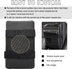 Yourkar Car Center Console Armrest Pillow, Waterproof Car Armrest Cover Cushion with Cup and Phone Holder, Memory Foam Arm Rest Box Protector for Most Vehicles, Car Accessories (Black) - Image 5