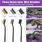 AUTODECO Windshield Cleaner Tool, 17Pcs Car Interior Detailing Kit, Detailing Brush, Towels, Duster, Car Cleaning Kit Interior for RVs, Truck, Trailer (Purple) - Image 7