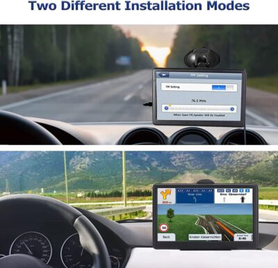 GPS Navigator for Car Truck RV, Latest 2025 Map, 7 inch Touch Screen Real Voice Spoken Turn-by-Turn Direction Reminding Navigation System for Cars, Vehicle GPS with Speed and Red Light Warning - Image 4