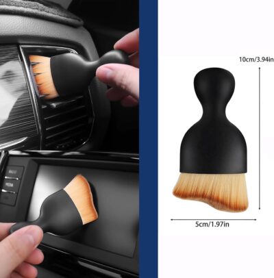 10pcs Auto Car Detailing Brush Set,Car Interior Cleaning Kit,Including 5pcs Car Detailing Brushes, 3pcs Wire Brush and 2pcs Different Soft Bristle dusting Brush for car Interior. - Image 6