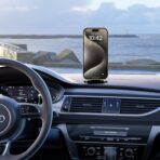 Magnetic Phone Holder for Car, Ultra Thin 3.5mm Foldable Car Phone Holder Mount, 270° Anti-Shake Phone Cradle Compatible with iPhone 17/16/15 & Android, Strong Vhb Adhesive for Laptop/Tablet/Home - Image 2