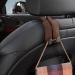 Car Seat Back Double Hook, Car Headrest Hook for Purses and Bags, Durable Hanging Hooks for Handbags, Groceries, and Accessories, Tidy Car Organizer (Grey*2) - Image 6