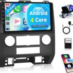 4Core 2G+64G Android 13 Car Radio for Ford Escape 2007-2012/Mazda Tribute 2007-2012, Rimoody Car Stereo Wireless Carplay Android auto GPS Navigation 5G-WiFi Bluetooth 5.0 9 Inch Screen Backup Camera