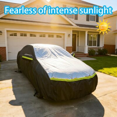 Car Cover Waterproof All Weather Tear-Resistant, Durable and Sun Protect,Suitable for Nissan Altima, Toyota Camry, Honda Accord, Lexus GS, Infiniti Q50, Kia K5, Fit Sedan Length (188-195 inch) - Image 7