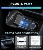 CarPlay Wireless Adapter for Apple, 2026 Upgrade Wired to Wireless CarPlay Adapter, Car Play Dongle Stick Only for Apple Wired CarPlay Cars and for iPhone iOS 10+, Plug & Play, Fast Stable Connection - Image 5