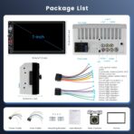 Double Din Car Stereo Bluetooth Wireless Carplay Android Auto-7 inch Touch Screen Car MP5 Player Bluetooth FM, Driauto 2 Din Radio Support MirrorLink, Type-C/SD/USB, Backup Camera, SWC, Video Play - Image 7