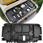 Golf Cart Underseat Storage Tray for EZGO RXV/Club Car Precedent/Yamaha G29, Durable ABS Organizer Only for Original Trojan Battery, Golf Under Seat Storage Organizer